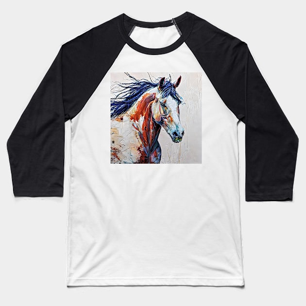 Wild steed Baseball T-Shirt by bogfl